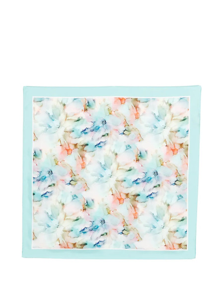  D'aniello Floral-print Scarf - Blue 
