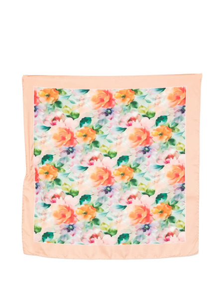  D'aniello Floral-print Scarf - Orange 