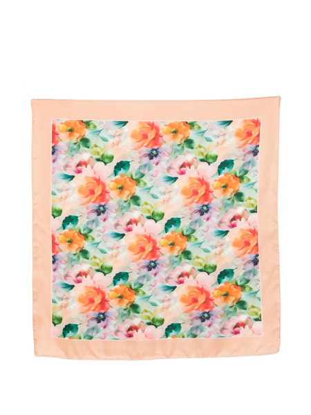  D'aniello Floral Print Scarf - Orange 
