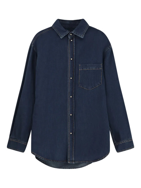  Darkpark Anne Buttoned Denim Shirt - Blue 