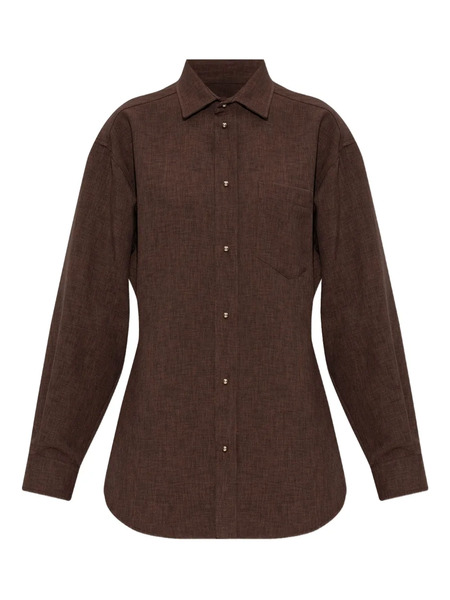  Darkpark Button-fastening Pocket Shirt - Brown 