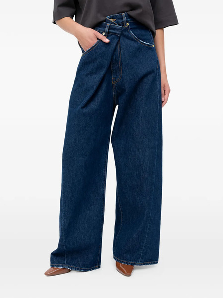  Darkpark Ines Frayed Denim Jeans - Blue 