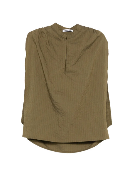  Darkpark Tracy Textured Gathered Blouse - Green 