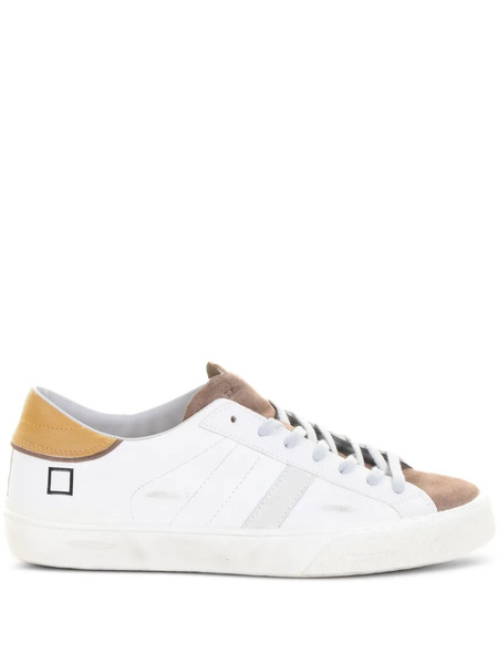  D.a.t.e. Leather-panelled Low-top Sneakers - White 