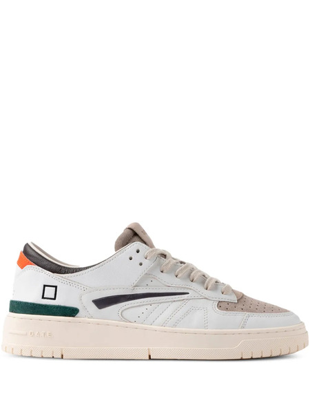  D.a.t.e. Leather Panelled Sneakers - White 