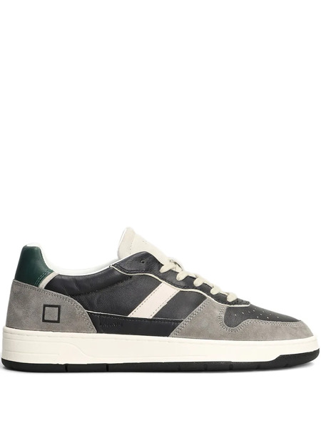  D.a.t.e. Leather Suede-panel Sneakers - Grey 