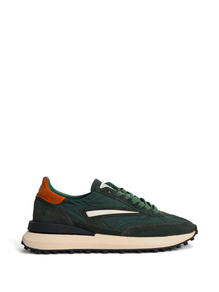  D.a.t.e. Panelled Suede Sneakers - Green 