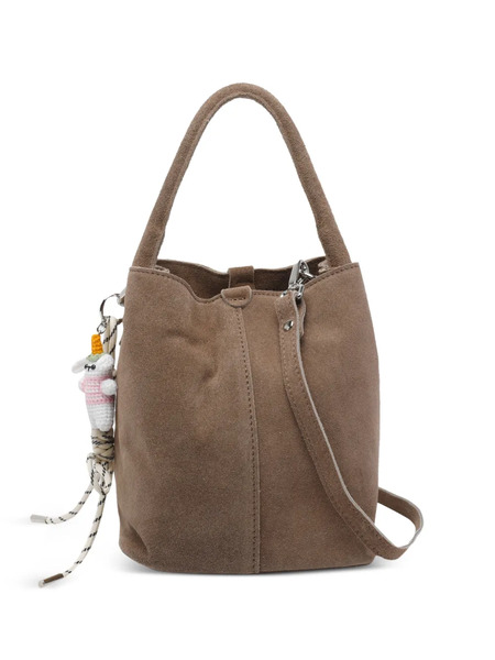  D.a.t.e. Paniere Suede Removable-strap Handbag - Brown 