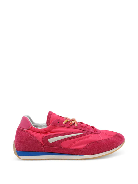  D.a.t.e. Round Toe Suede Sneakers - Pink 