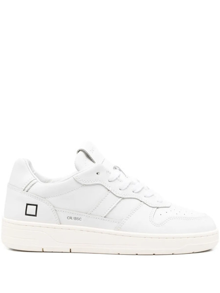  D.a.t.e. Square-logo Leather Trainers - White 