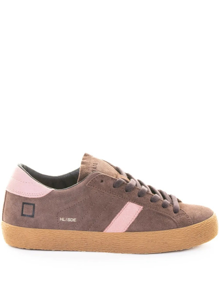  D.a.t.e. Suede Panelled Sneakers - Brown 
