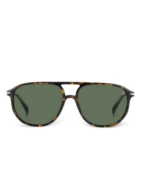  David Beckham Eyewear Pilot-frame Sunglasses - Brown 