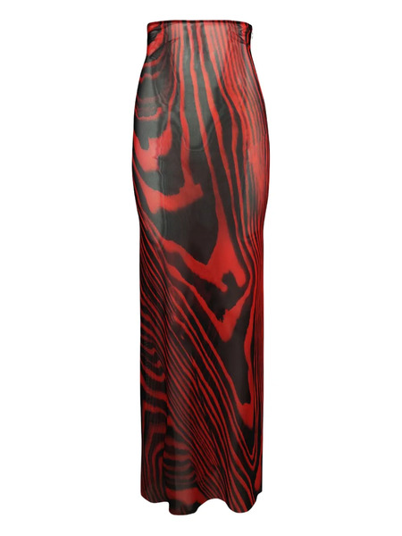  David Koma Printed Skirt - Red 