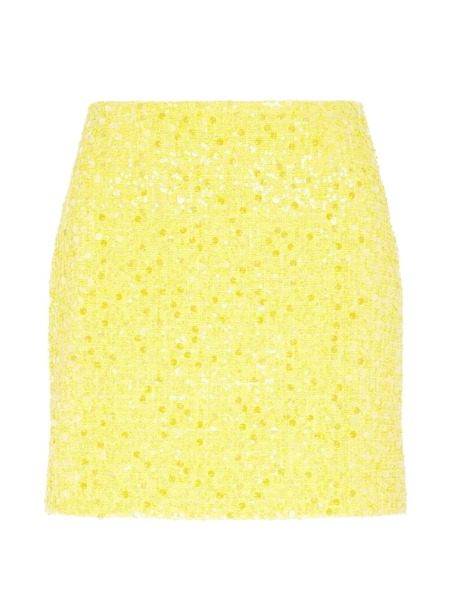  David Koma Sequin-embellish Mini Skirt - Yellow 