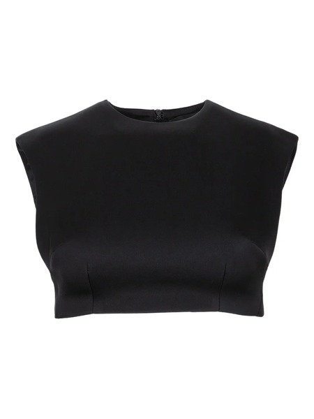  David Koma Sleeveless Crop Top - Black 