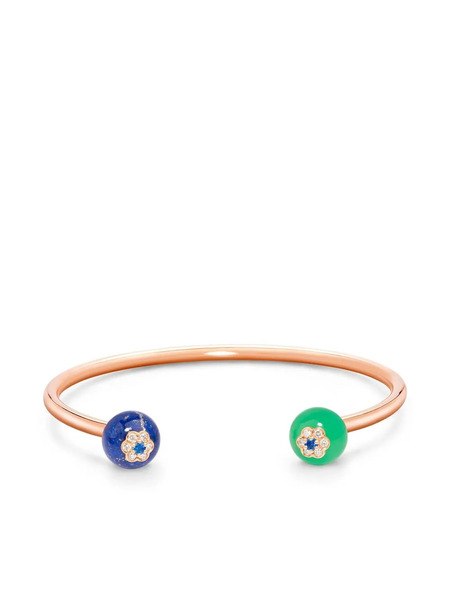  David Morris 18kt Rose Gold Forest Berry Bangle - Pink 