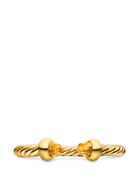  David Yurman Micro Cablespira® Flex Open Ring - Gold 