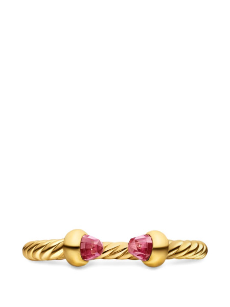  David Yurman Micro Cablespira® Flex Open Ring - Gold 