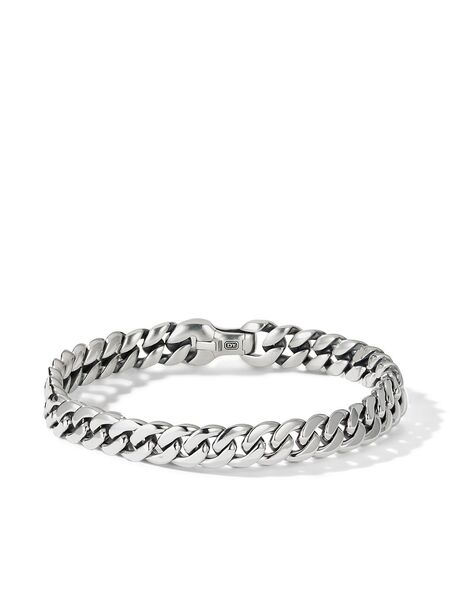  David Yurman Sterling Silver Curb Chain Bracelet (8mm) 