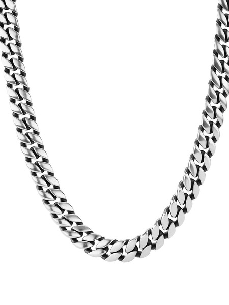  David Yurman Sterling Silver Curb Chain Necklace 