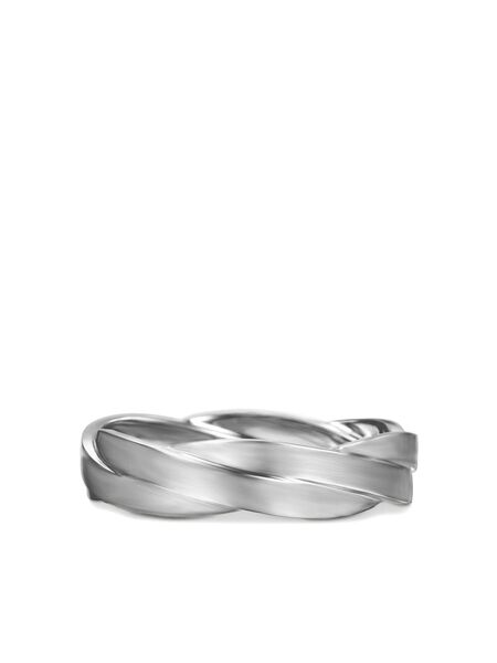  David Yurman Sterling Silver Dy Helios Band Ring (6mm) 