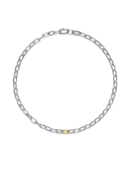  David Yurman Sterling Silver Dy Madison Necklace 