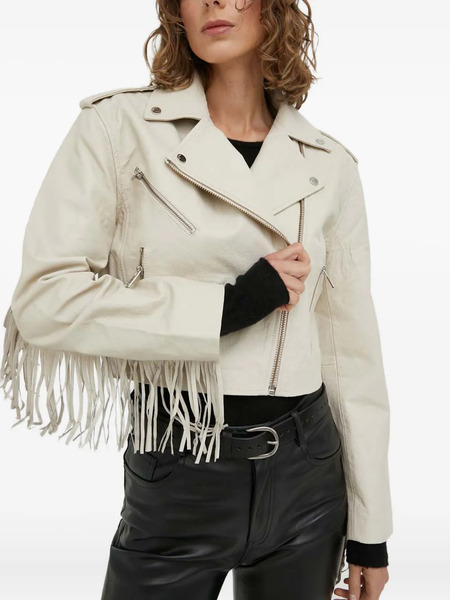  Day Birger Et Mikkelsen Fringe Zip Jacket - Neutrals 