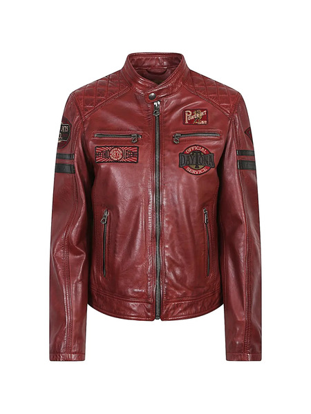  Daytona 73 Walkora Brushed Biker Jacket - Red 