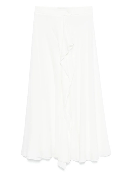  De Santis Draped Midi Skirt - White 