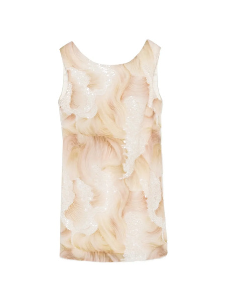  De Santis Sequin Mini Dress - Neutrals 
