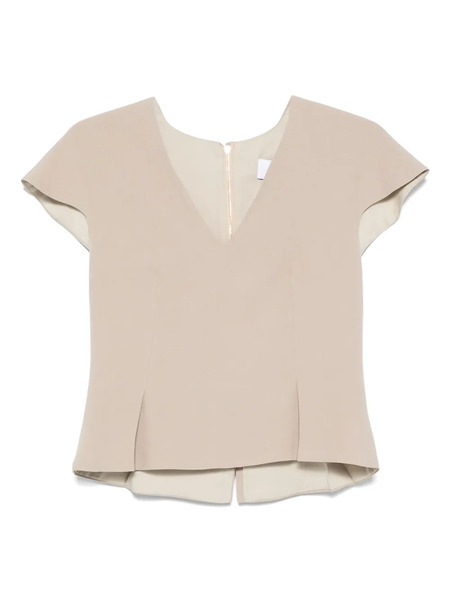  De Santis V-neck Top - Neutrals 
