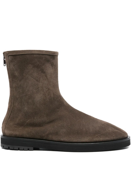  Dear Frances Joss Suede Zip Boots - Brown 