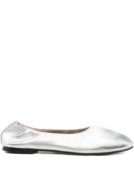  Dear Frances Leather Ballet Flats - Grey 