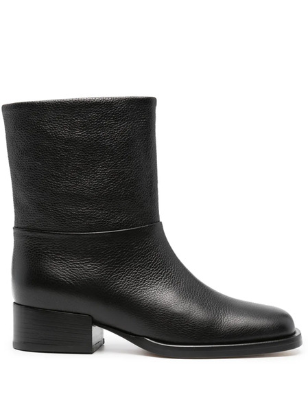  Dear Frances Square-toe Ankle Boots - Black 