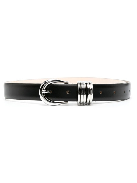  Déhanche Hollyhock Leather Belt - Black 