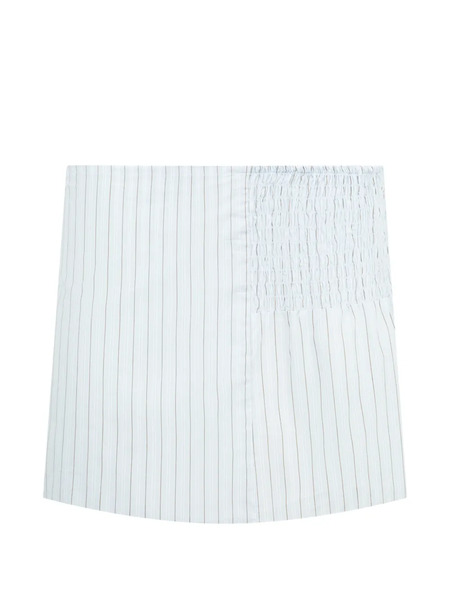  Deiji Studios Striped-pattern Mini Skirt - White 
