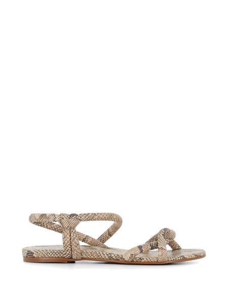  Del Carlo 12107 Twisted-strap Sandals - Neutrals 