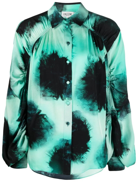  Del Core Abstract-print Shirt - Green 