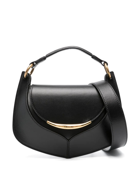  Del Core Logo-engraved Leather Shoulder Bag - Black 