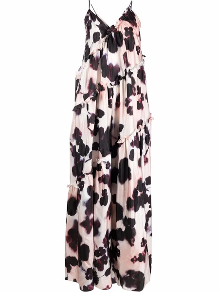  Del Core Ruffle-detail Jumpsuit - Pink 