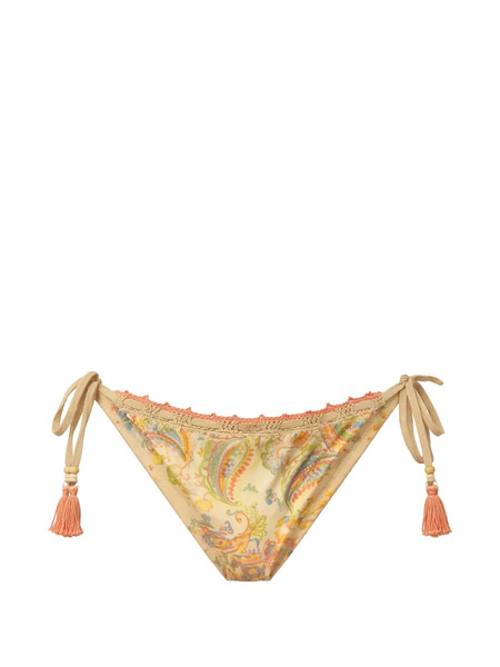  Del Maar Paisley Bikini Bottoms - Neutrals 