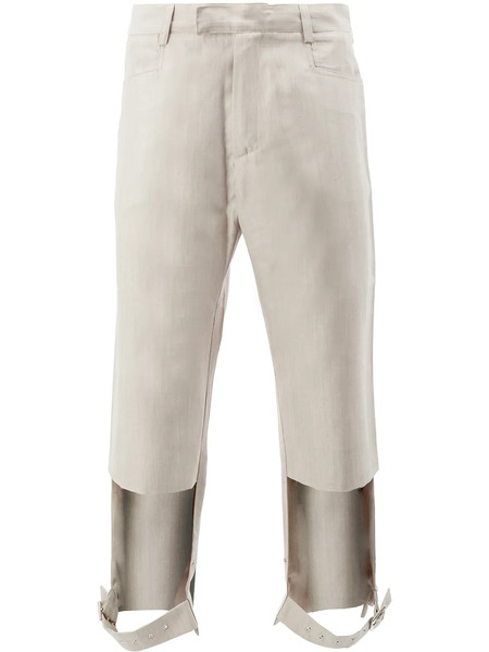  Delada Cut Out Belted Trousers - Neutrals 