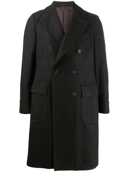  Dell'oglio Double-breasted Midi Coat - Grey 