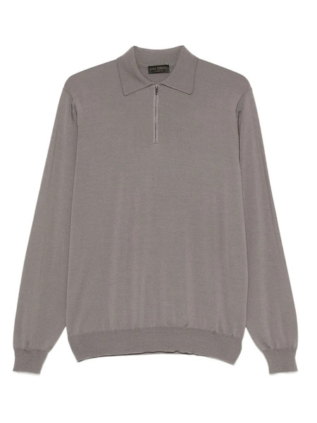  Dell'oglio Zip-neck Polo Shirt - Grey 