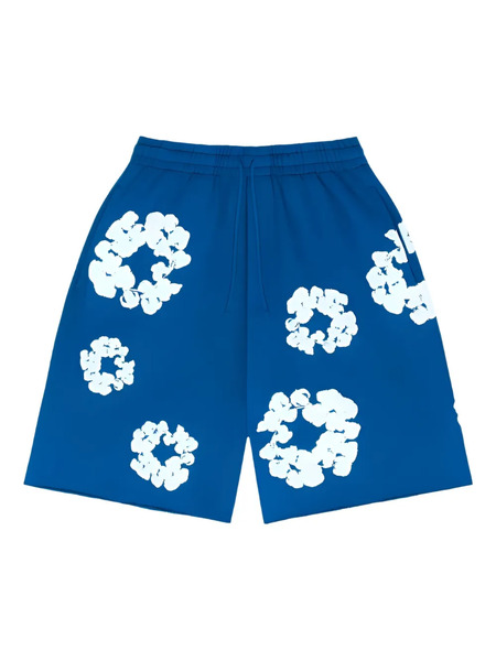  Denim Tears Denim Tears Elasticated Track Shorts - Blue 