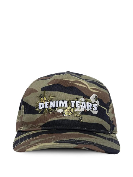  Denim Tears Floral Logo Trucker Hat - Green 