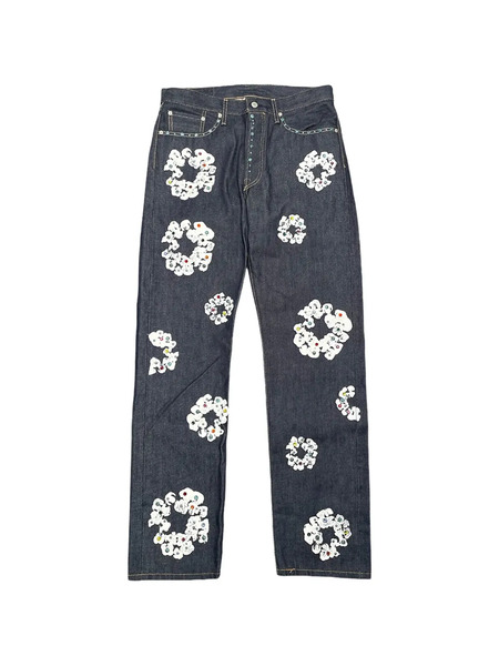  Denim Tears Rhinestone-embellished Jeans - Blue 