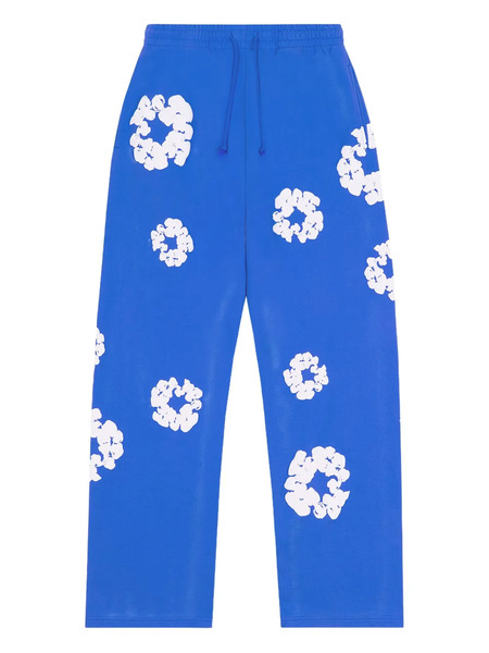  Denim Tears Wreath-print Track Pants - Blue 