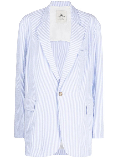  Denimist Pinstripe-pattern Blazer - Blue 