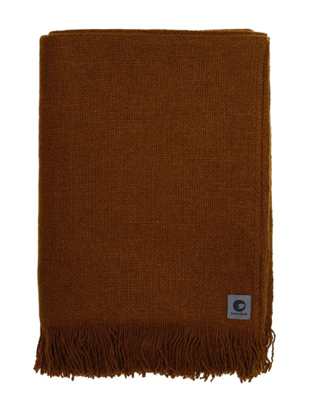  Denis Colomb Nubby Fringed Nomad Blanket - Brown 